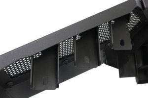 Ram 1500 Bumper - Front - Go Rhino - Element with Fixed Light Bar Mount - Textured Black - `19-`24